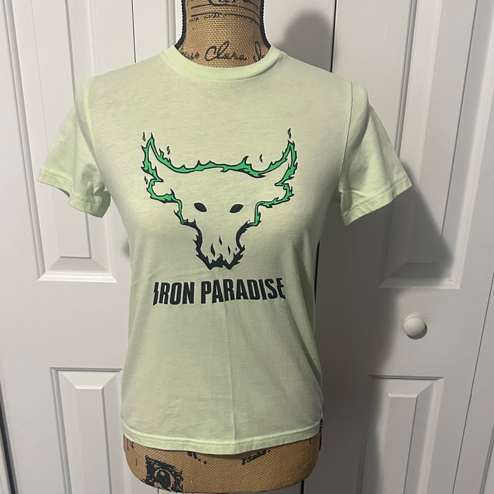 Under Armour Green Project Rock IP Brahman Short Sleeve T-Shirt
